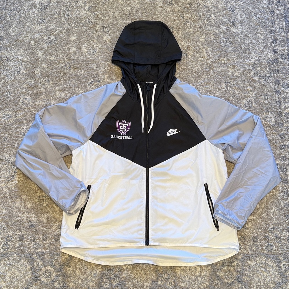 Nike Black and Light Gray St. Thomas Basketball Jacket